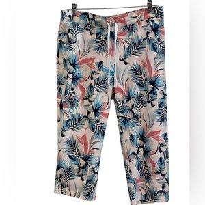 Chico’s flowered capris L or Chico’s 2